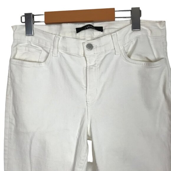 J Brand White Distressed Jeans Size 32 - Picture 4 of 9